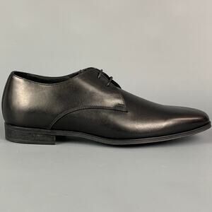 PAUL SMITH Size 7 Black Leather Lace Up Shoes